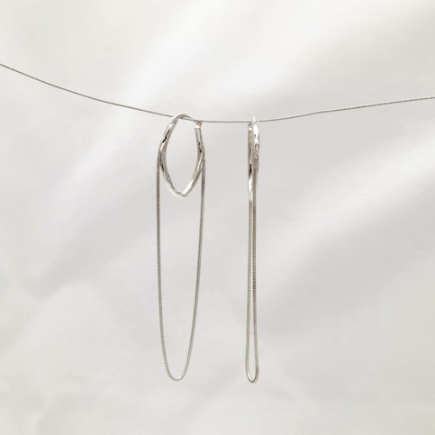 Bold Oval Chain Hoops