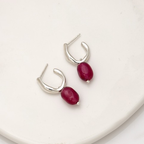 Bold Agate Studs