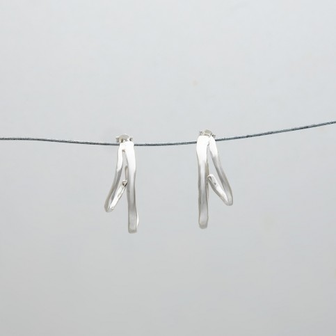 Double Hoop Studs
