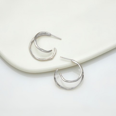 Double Hoop Studs