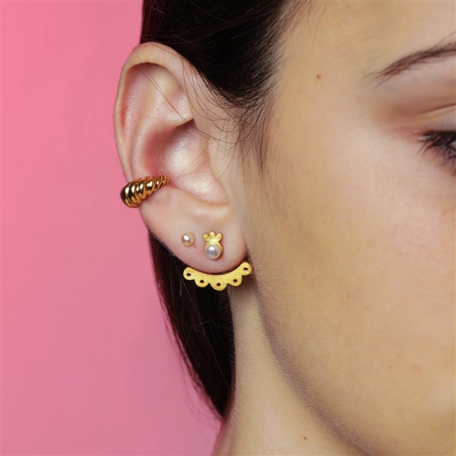 Puff Ασημένιο Ear Cuff