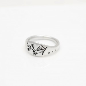 Silver Lilies Ring