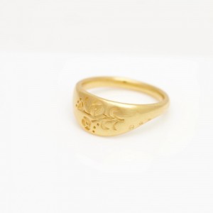 Gold Platted Poppy Ring